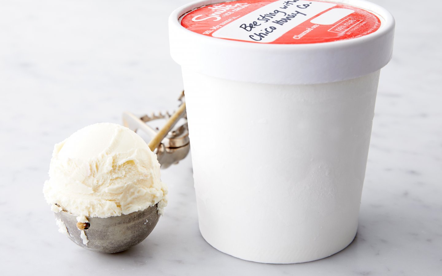 Bee Sting Ice Cream with Chico Honey Co. Smitten Ice Cream SF Bay Good Eggs